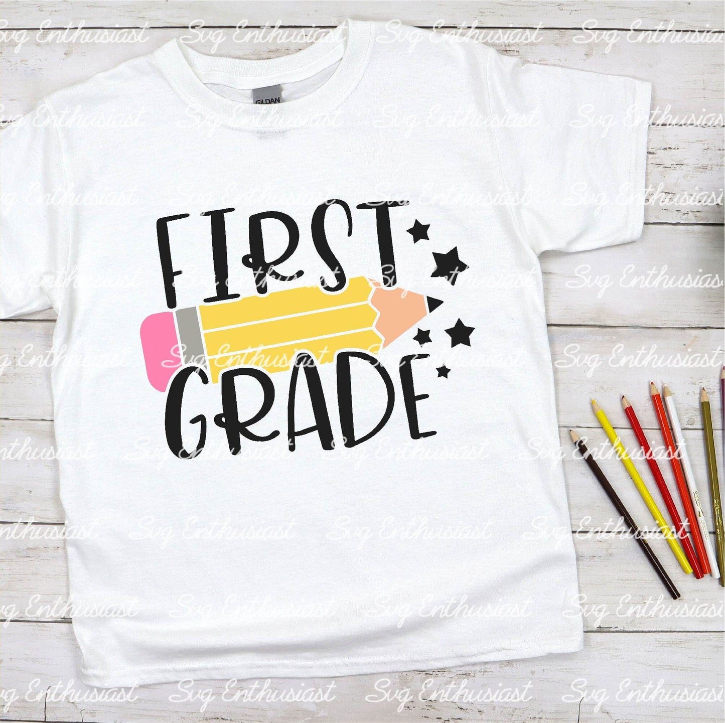 First Grade SVG PNG DXF