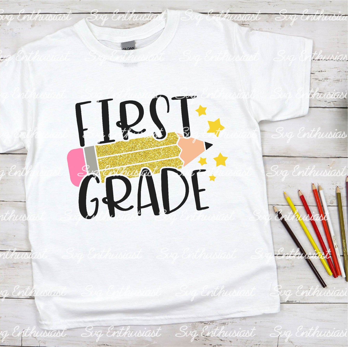 First Grade SVG PNG DXF