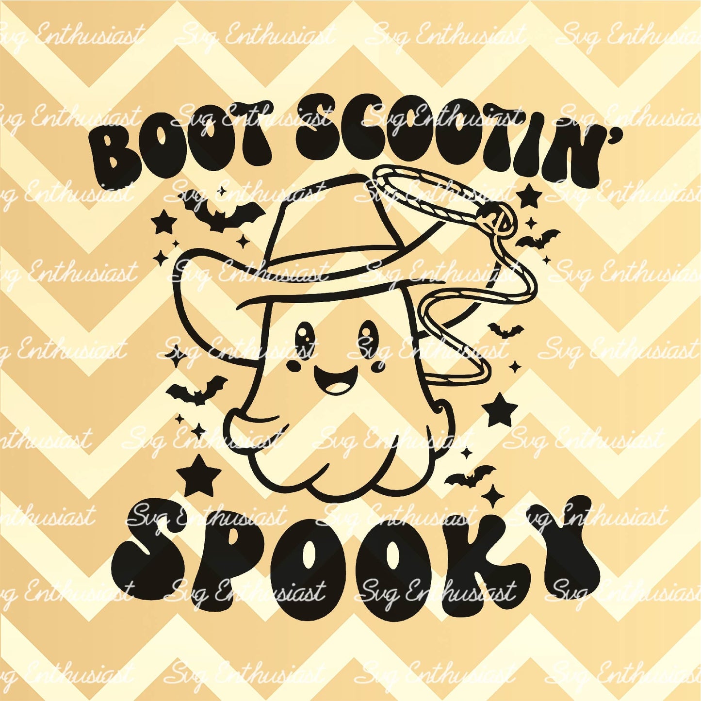 Boot scootin' spooky SVG PNG DXF