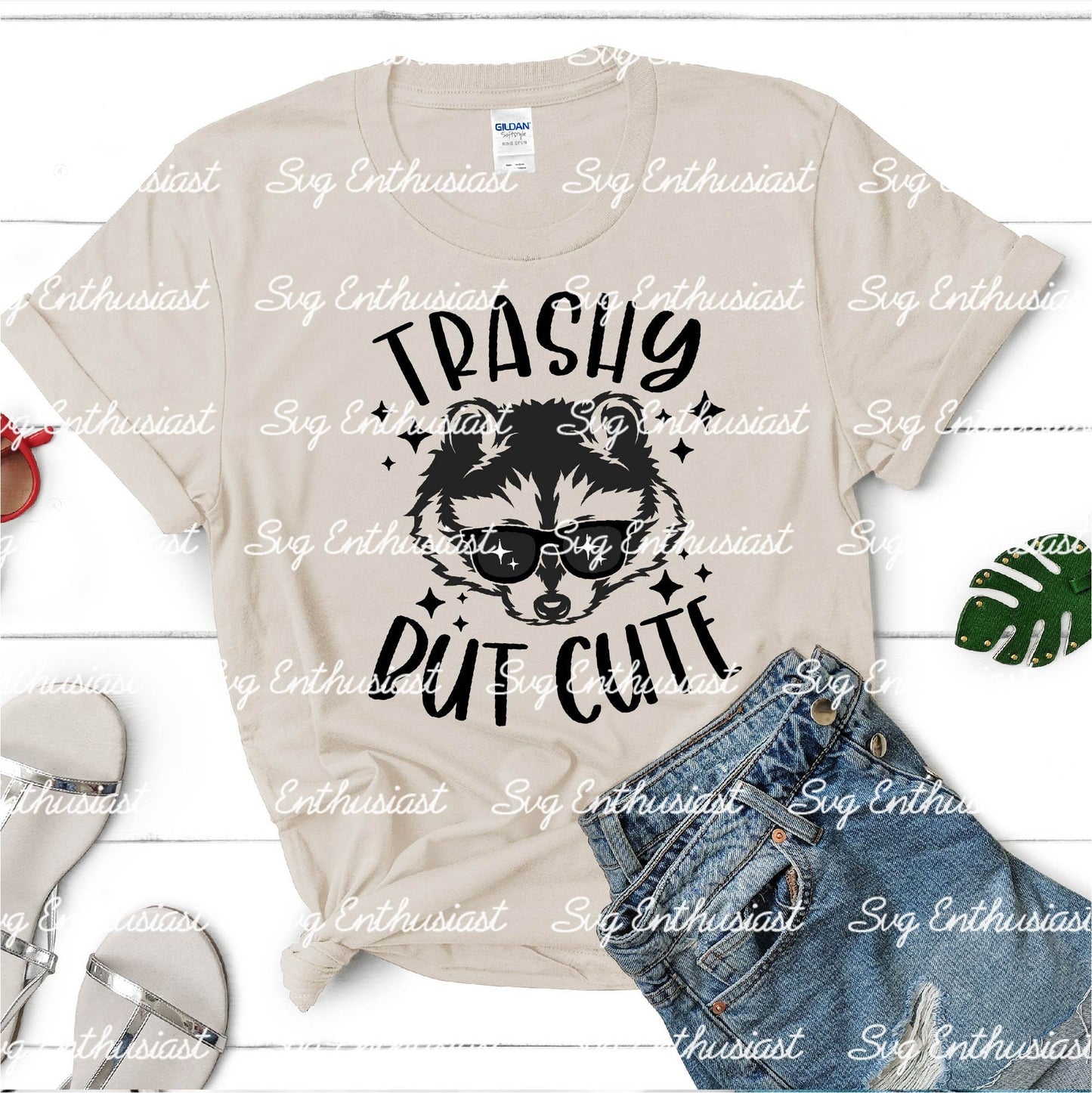 Trashy but cute SVG PNG DXF