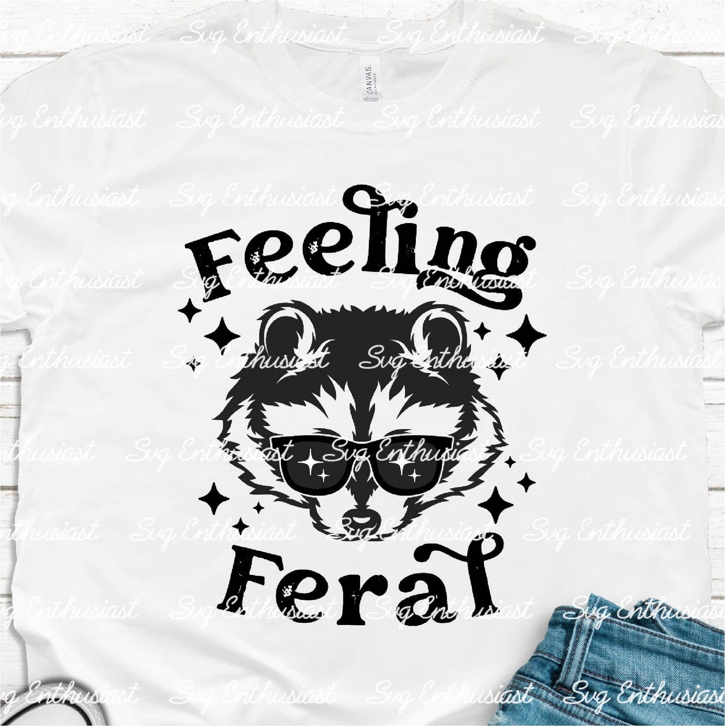 Feeling feral SVG PNG DXF