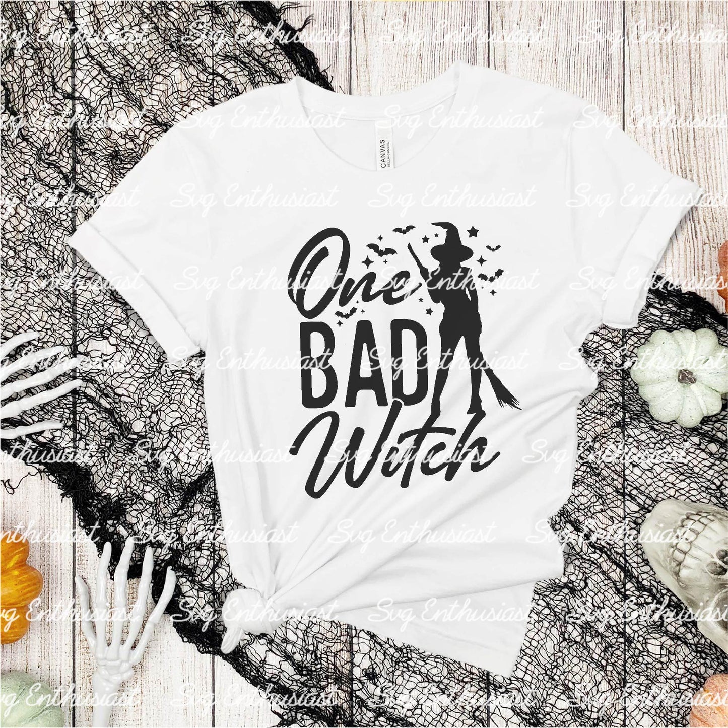 One bad witch SVG PNG DXF