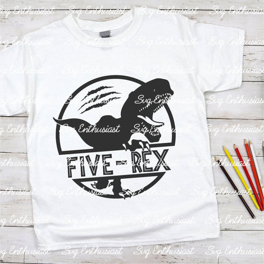 Five Rex SVG PNG DXF