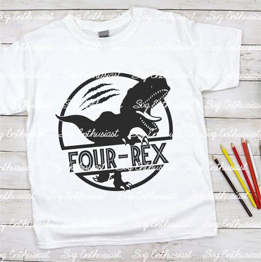 Four Rex SVG PNG DXF