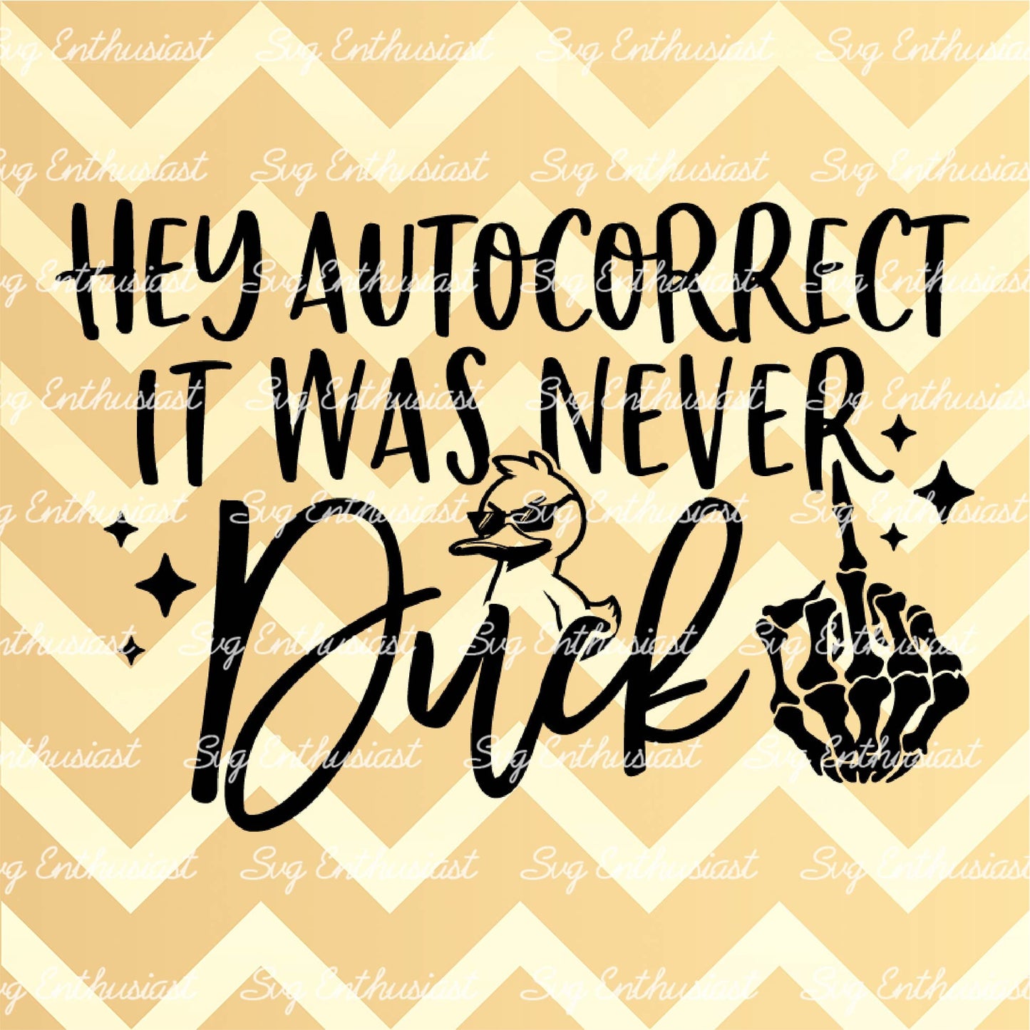 Hey autocorrect it was never duck SVG PNG DXF
