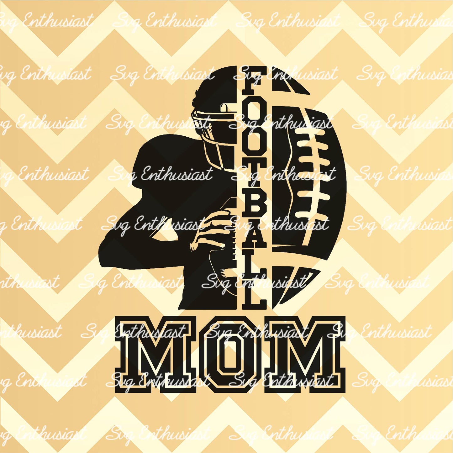 Half player football mom SVG PNG DXF