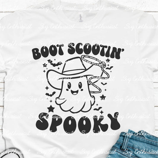 Boot scootin' spooky SVG PNG DXF