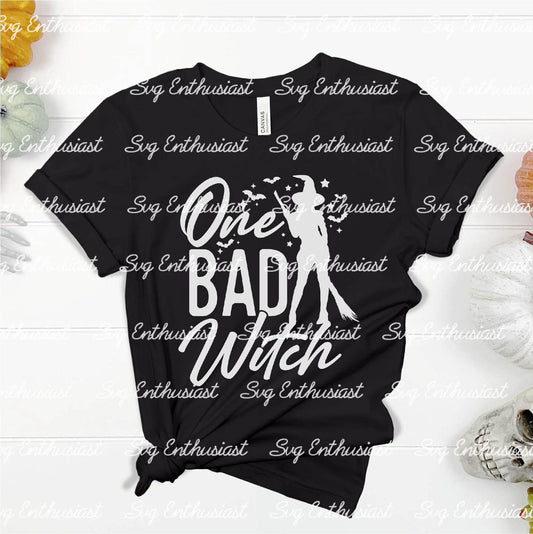 One bad witch SVG PNG DXF