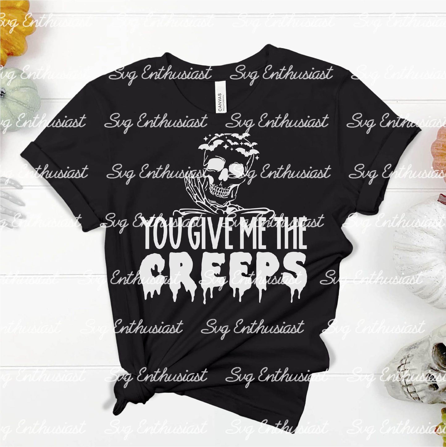 You give me the creeps SVG PNG DXF