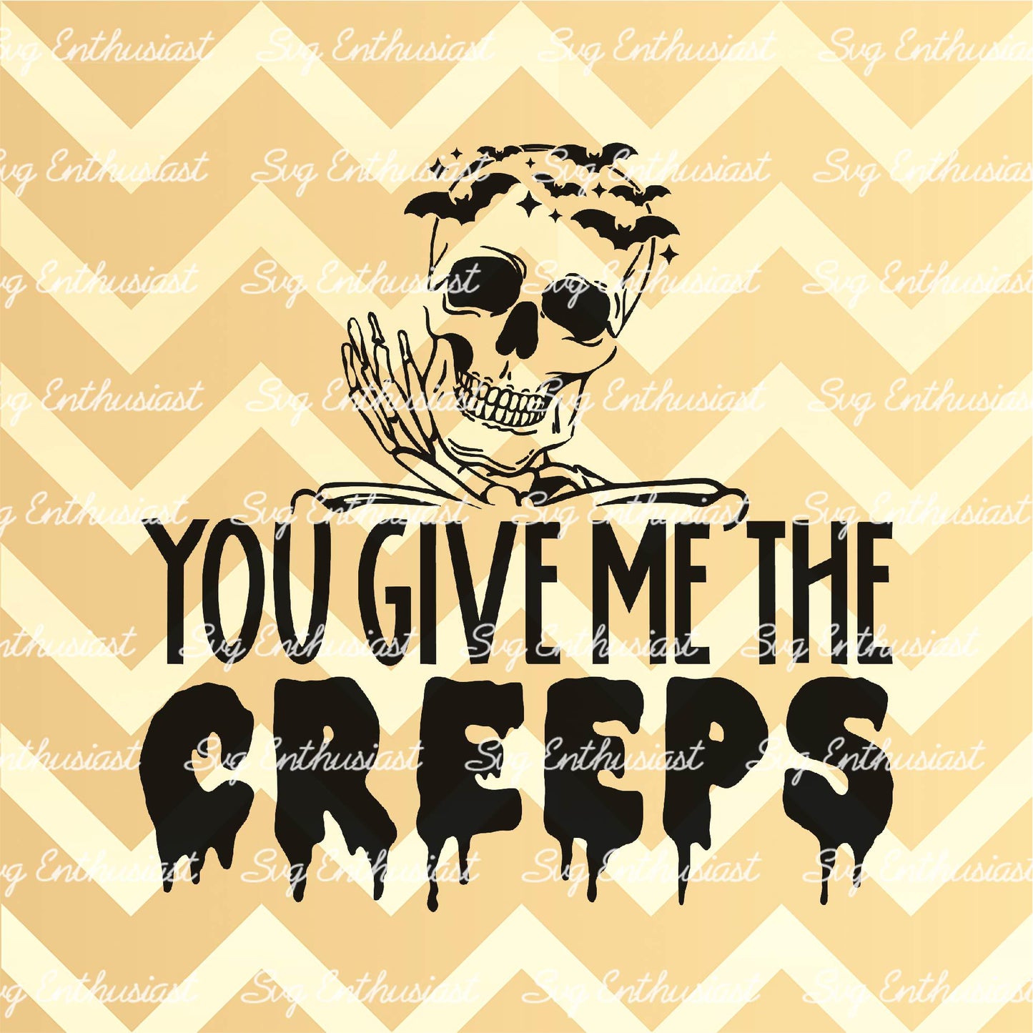 You give me the creeps SVG PNG DXF