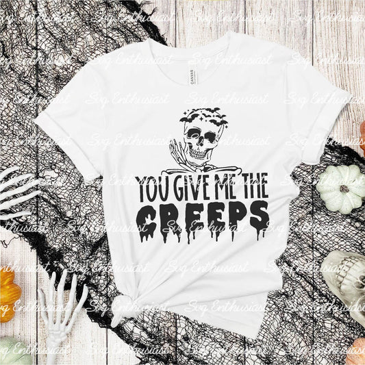 You give me the creeps SVG PNG DXF