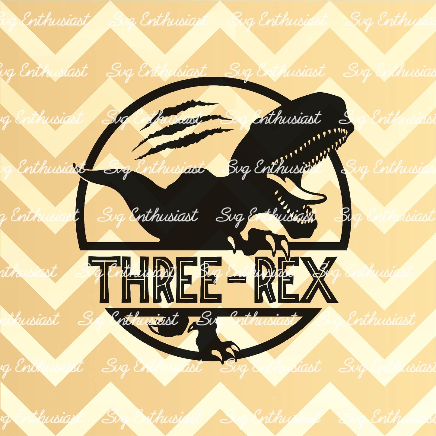 Three Rex SVG PNG DXF