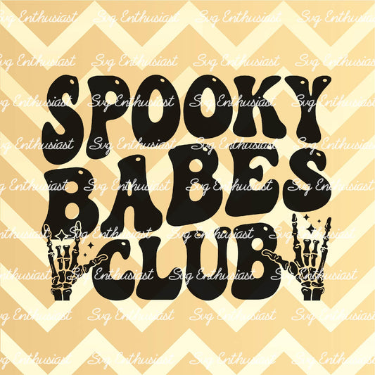 Spooky babes club SVG PNG DXF