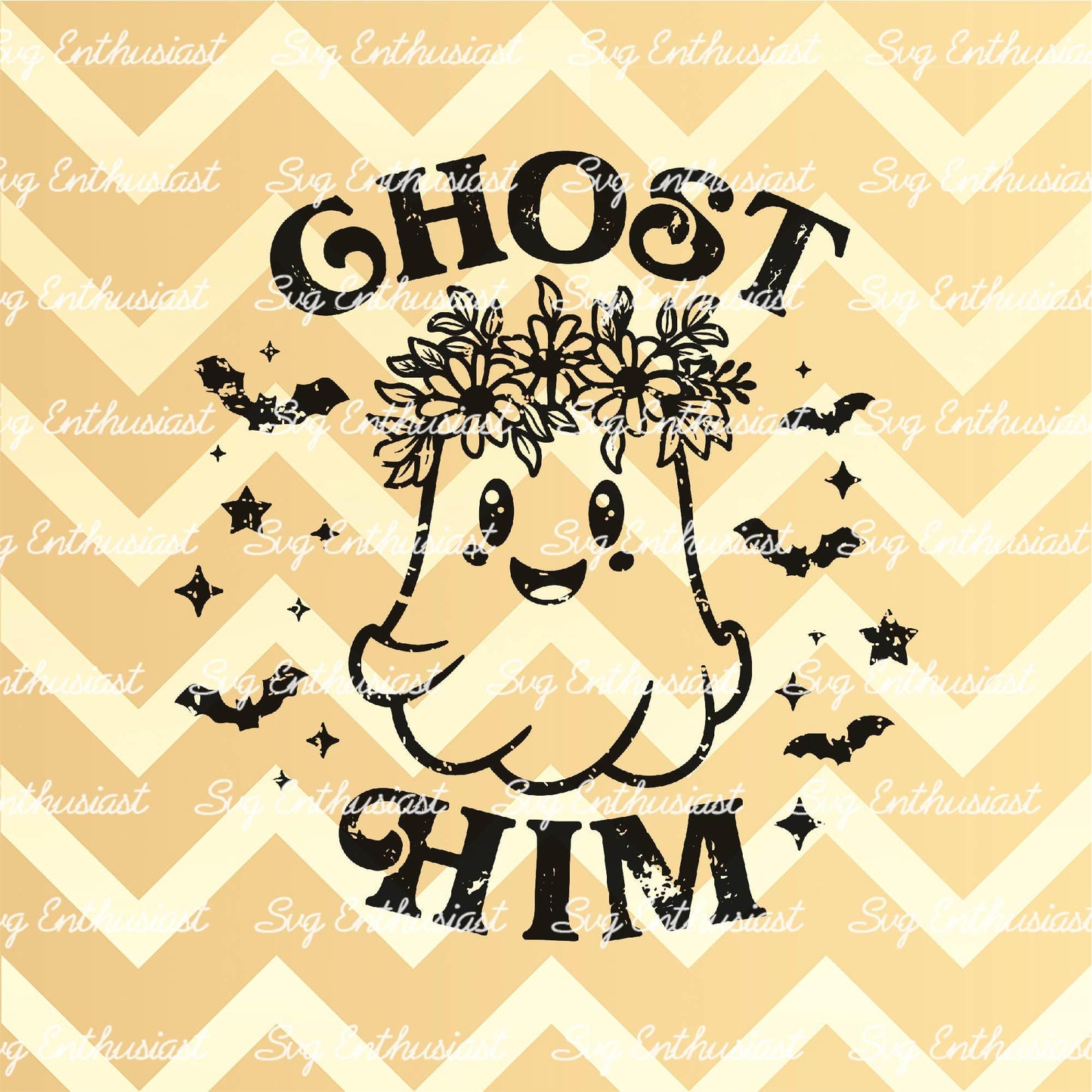 Ghost him SVG PNG DXF