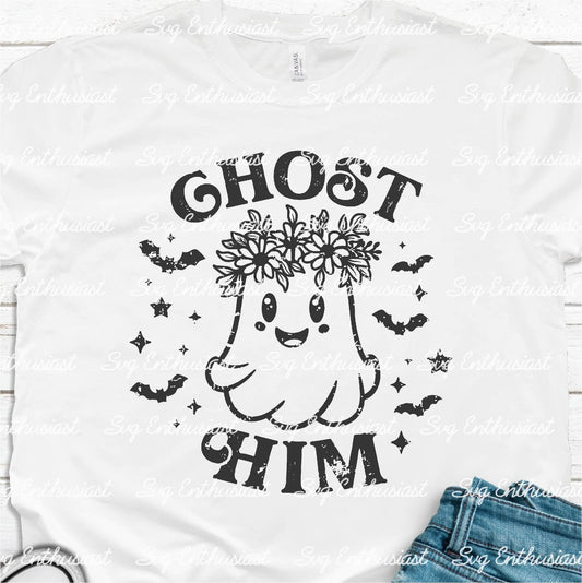 Ghost him SVG PNG DXF