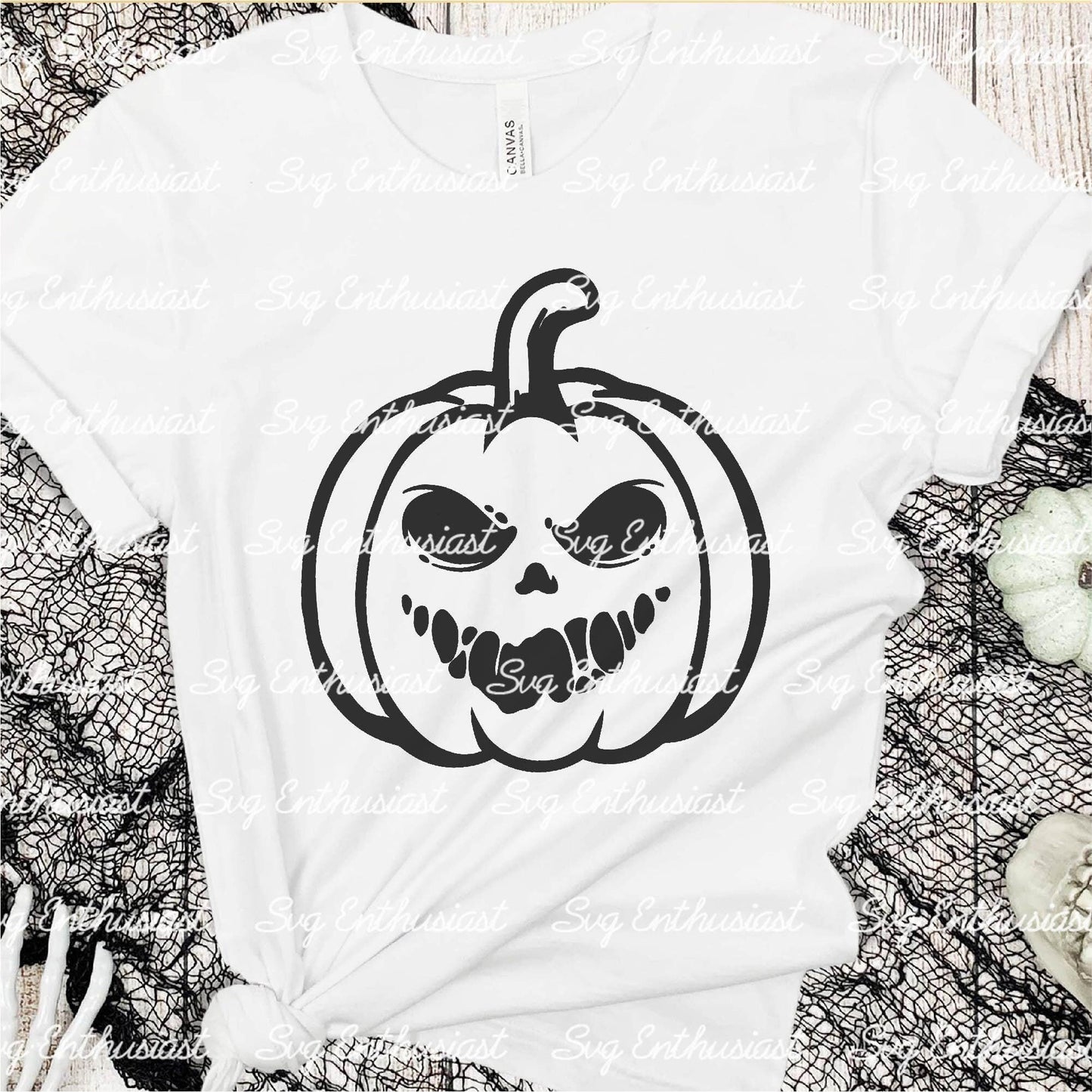 Spooky pumpkin SVG PNG DXF