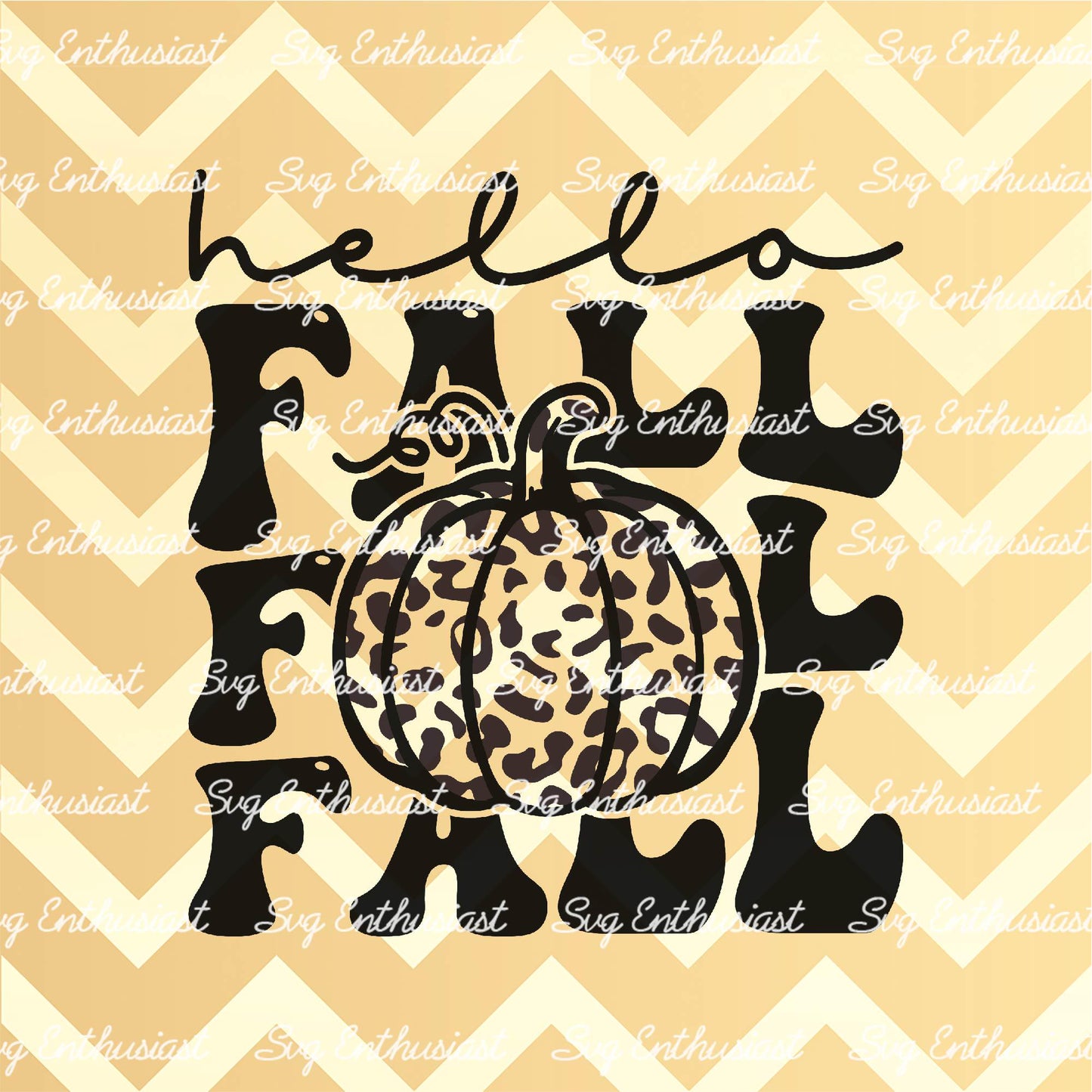 Hello fall SVG PNG DXF