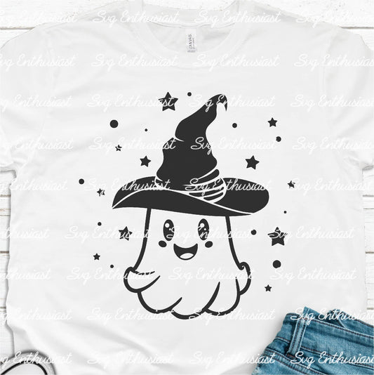 Witch ghost SVG PNG DXF