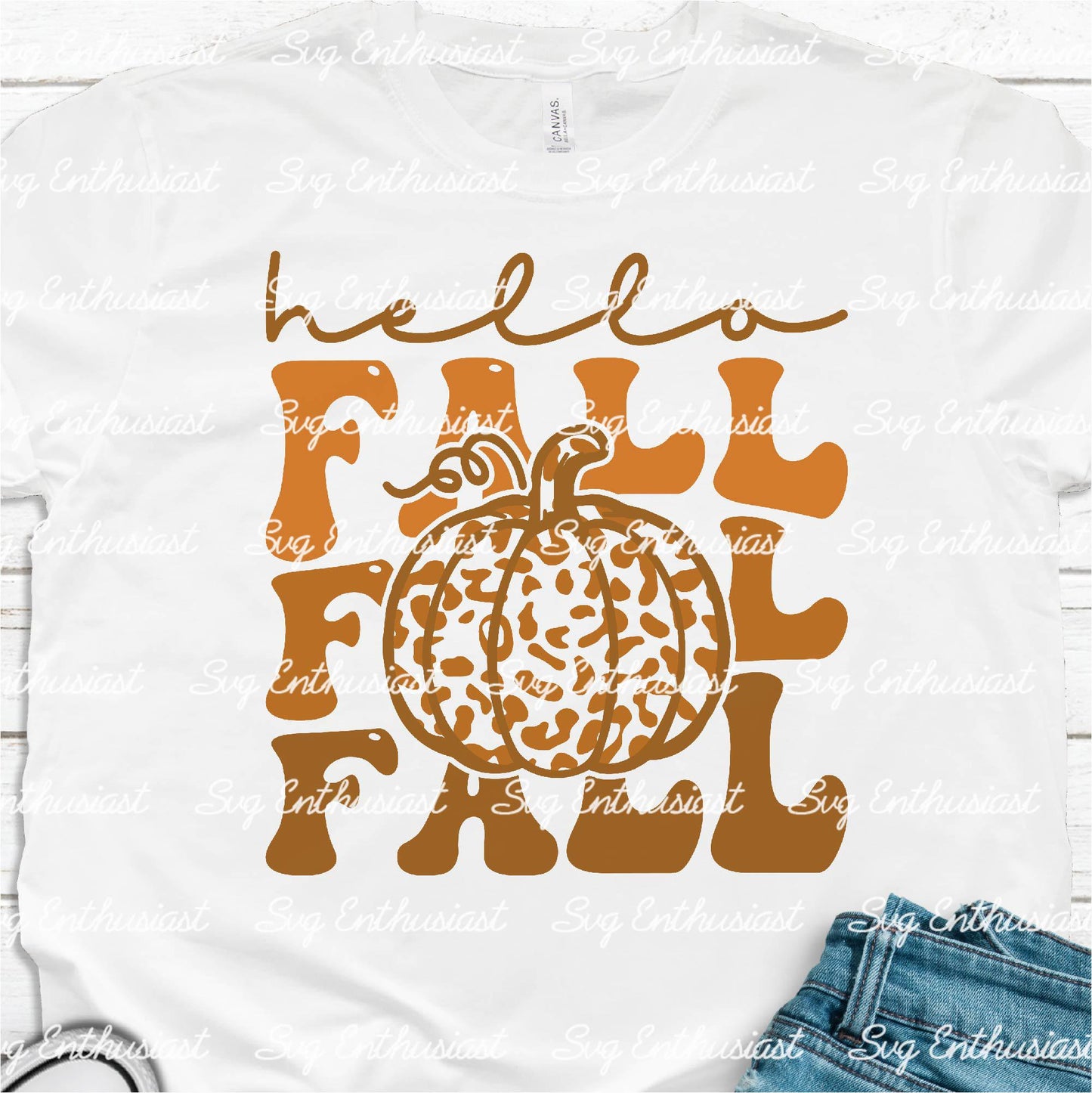 Hello fall SVG PNG DXF