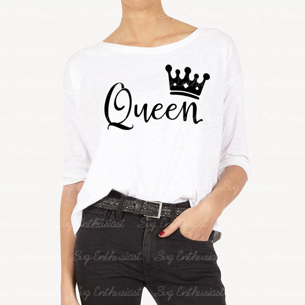 King Queen SVG PNG DXF